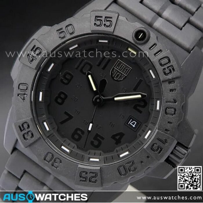 Luminox Navy Seal Trident Black Out Military Watch 3502BO