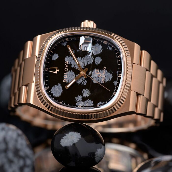 Bulova x Complecto Super Seville Snowflake Obsidian Stone Dial