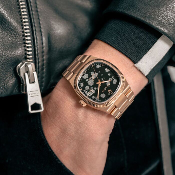 Bulova x Complecto Super Seville Snowflake Obsidian Stone Dial