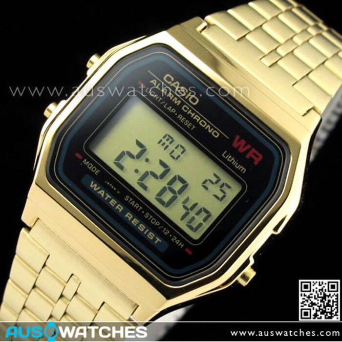 BUY Casio Vintage Retro Alarm Digital Watch A159WGEA-1DF, A159WGEA Buy  Watches Online CASIO AUS Watches