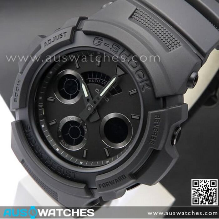 BUY Casio G Shock Black Out Analog Digital 200m World Time Sport Watch AW 591BB 1A AW591BB Buy Watches Online CASIO AUS Watches