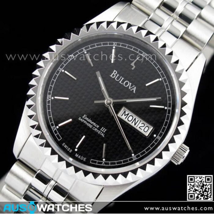 BUY Bulova Eminence Diamond Quartz Mens watch B168SBK Swiss Made Buy Watches Online BULOVA AUS Watches