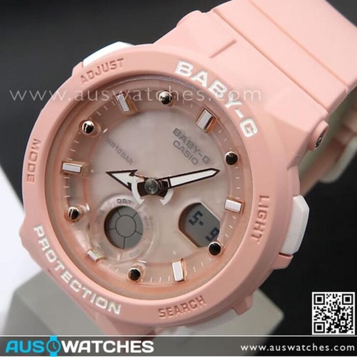 Casio Baby-G Neon Illuminator Beach Traveler Watch BGA-250-4A