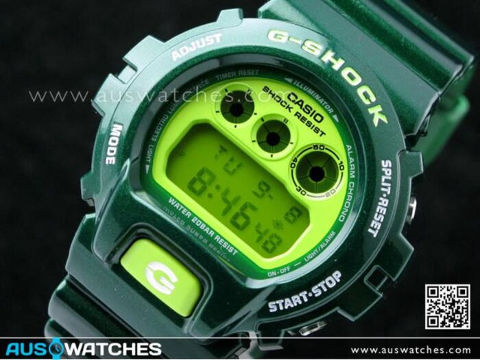 G-SHOCK DＷ-6900CC-3DR BUY Casio G-Shock Crazy Colors DW-6900CC-3DR Green - Buy Watches