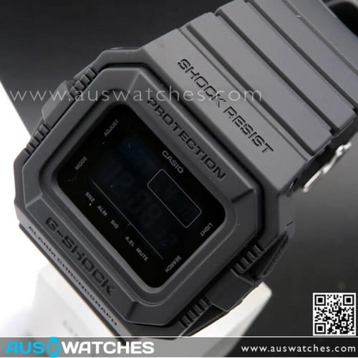 Casio G-Shock Matte All Black 200M Watch DW-D5500BB-1, DWD5500BB