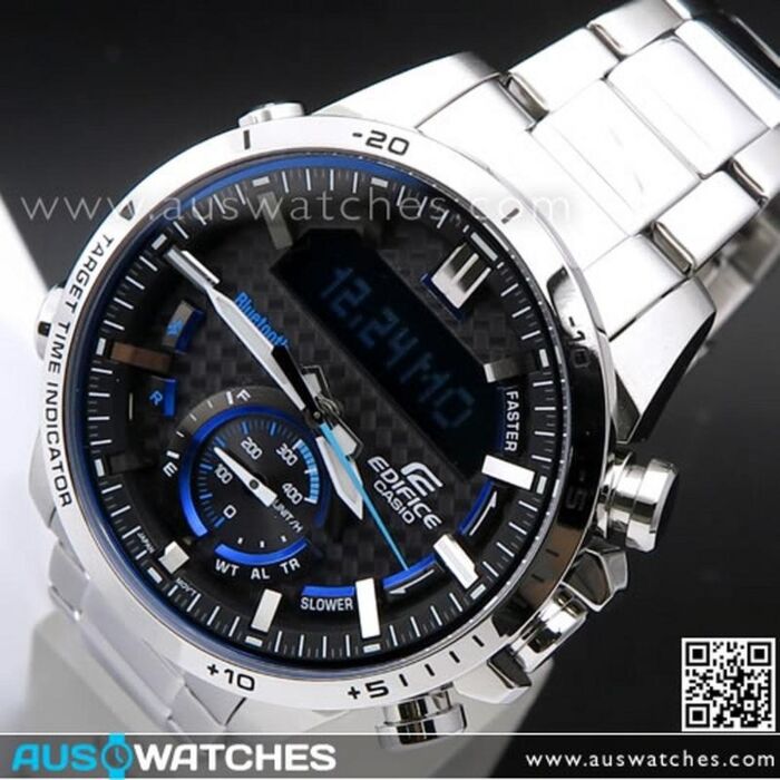 【新品未使用】 CASIO EDIFICE ECB-800DB-1AJF Casio Edifice Bluetooth Solar Mobile Link Watch ECB-800DB-1A
