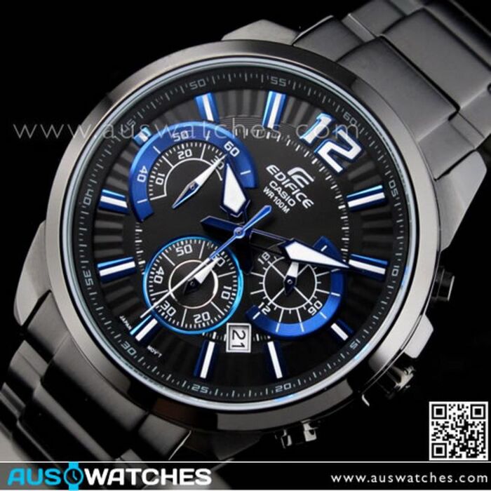 BUY Casio Edifice Black Ion Plated Mens Sport Watch EFR-535BK-1A2 ...