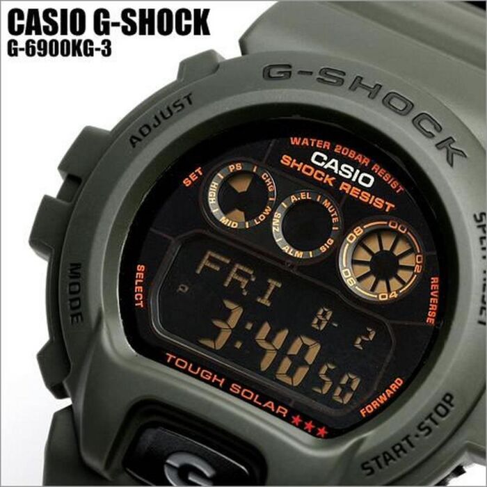 BUY Casio G-Shock Tough Solar Military Green Digital Watch G