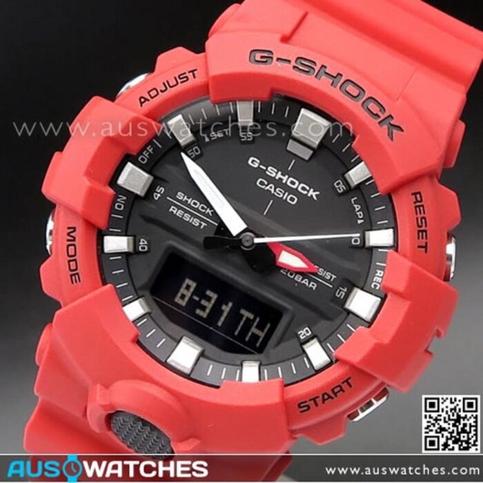 Casio G Shock Mid Size Analog Digital 200M Super illuminator Watch GA 800 4A GA800