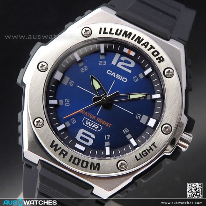 Orologio Casio Illuminator MWA-100H-2AVCF - Uomo Quarzo 50mm, Resistente 100m, Blu