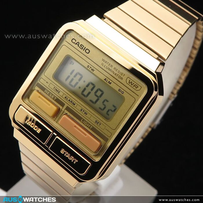Gold digital casio watch online