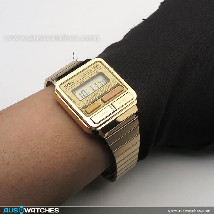 BUY Casio Retro-Inspired Gold Digital Watch A120WEG-9A | CASIO