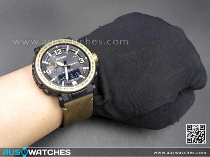BUY Casio PROTREK Triple Sensor Ver 3 Tough Solar Leather Strap