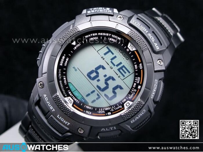 BUY Casio Pro Trek Solar Triple Sensor 100m Black Titanium