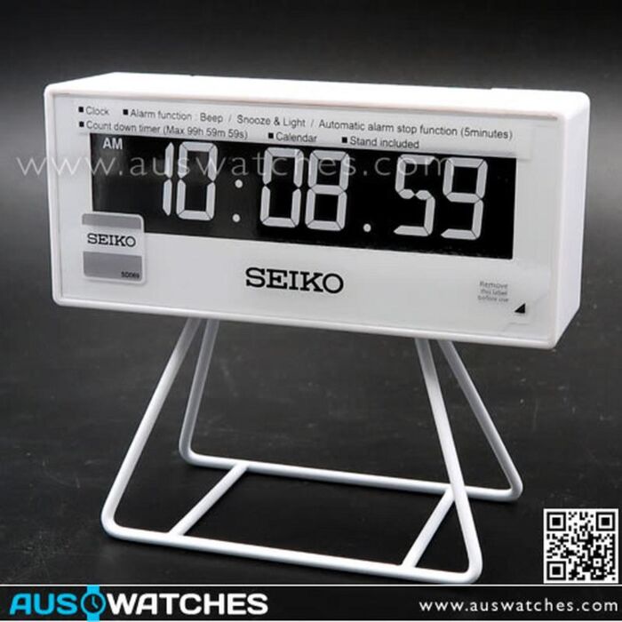 BUY Seiko Countdown Style Sports Timing Alarm Clock QHL069W - Buy Watches  Online | SEIKO AUS Watches