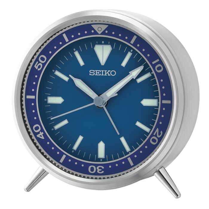 BUY Seiko Mai T Aluminum Bedside Alarm Clock QXE065L | SEIKO Watches Online  - AUS Watches