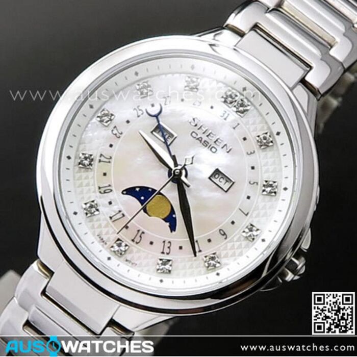 Casio sheen mother of pearl watch sale