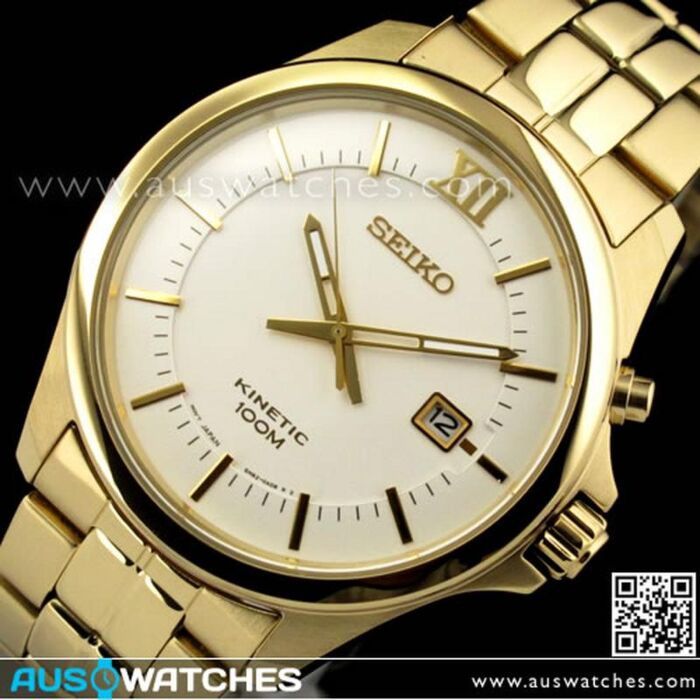 BUY Seiko Kinetic Gold Tone Classic Mens Watch SKA576P1, SKA576 - Buy  Watches Online | SEIKO AUS Watches