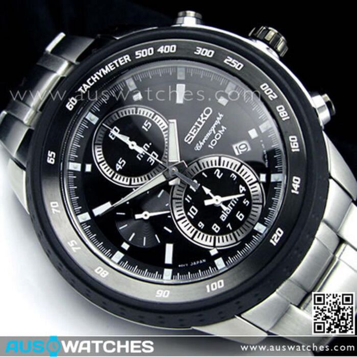 BUY Seiko Alarm Chronograph Tachymeter 100M Gents Watch SNAB51P1 - Buy ...