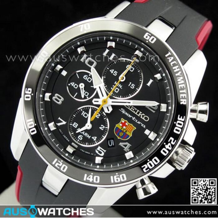 BUY Seiko Sportura FC Barcelona Alarm Chronograph Limited Edition SNAE93P1  - Buy Watches Online | SEIKO AUS Watches