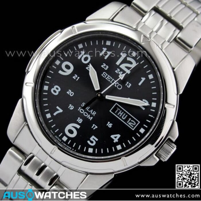 BUY Seiko Solar Powered Quartz Watch 100M WR Mens Watch SNE095P1, SNE095 -  Buy Watches Online | SEIKO AUS Watches