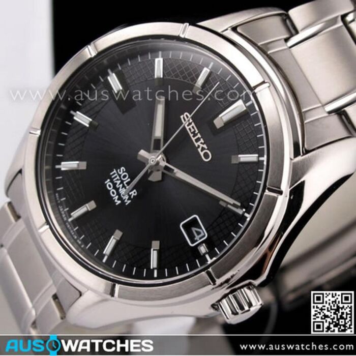 BUY Seiko Solar Titanium Analog Mens Watch SNE141P1, SNE141 Buy