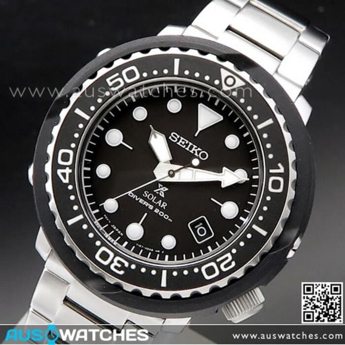 Seiko Prospex Solar Tuna Silicone Strap Diver Watch SNE497P1, SNE497 |  