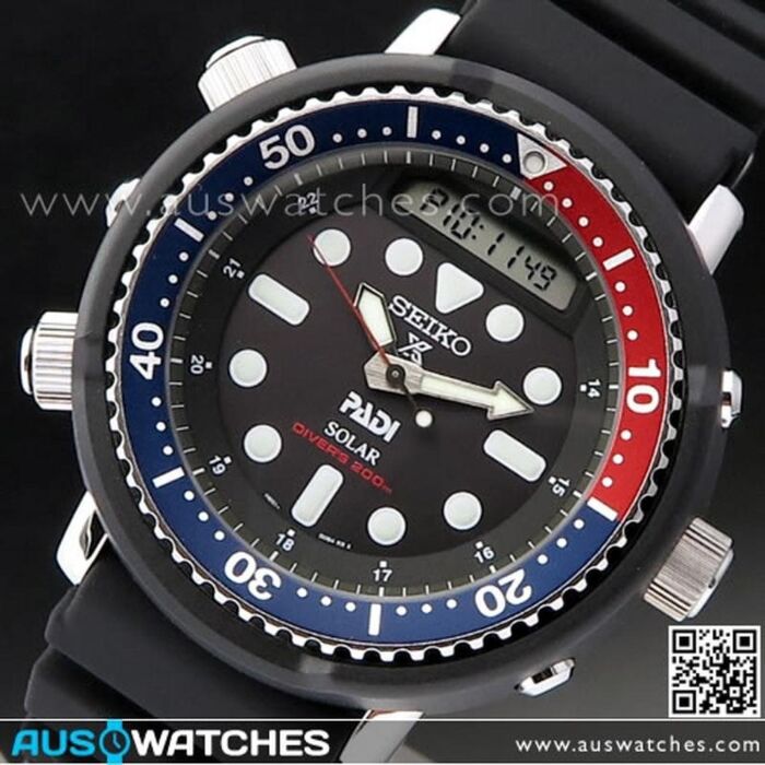 BUY Seiko Prospex Padi Arnie Solar Analog Digital 200M Diver Watch SNJ027P1  | SEIKO Watches Online - AUS Watches