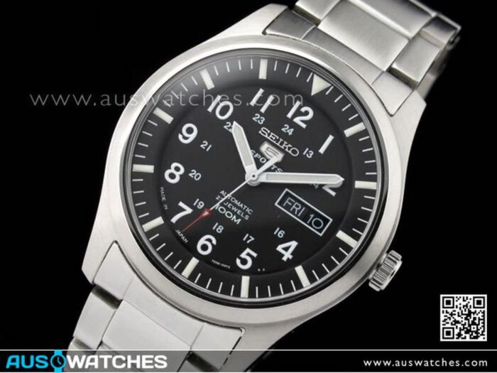 BUY Seiko 5 Military Automatic 100m Mens Watch SNZG13, SNZG13J1