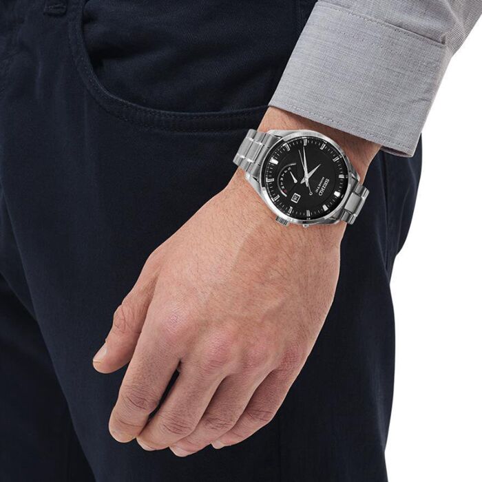 BUY Seiko Kinetic Day Date Stainless Steel Mens Watch SRN045P1 SEIKO Watches Online AUS Watches