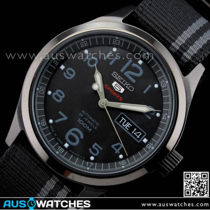 Seiko 5 Sports Military Automatic Nato Nylon Watch SRP277J1 SRP277 Japan