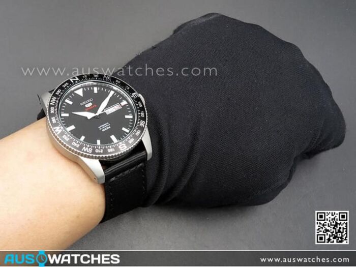 BUY Seiko 5 Automatic Black Nylon Strap 100M Sport Watch SRP667K1 SRP667 Buy Watches Online SEIKO AUS Watches