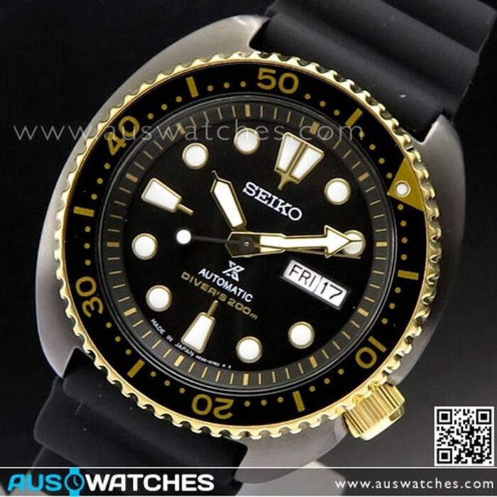 BUY SEIKO PROSPEX Black Gold Turtle Automatic SRPD46J1 - Buy Watches ...