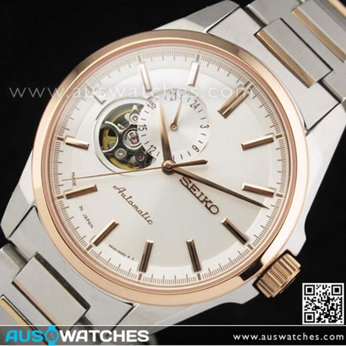 BUY Seiko Presage Mechanical Skeleton Rose Gold Mens Watch