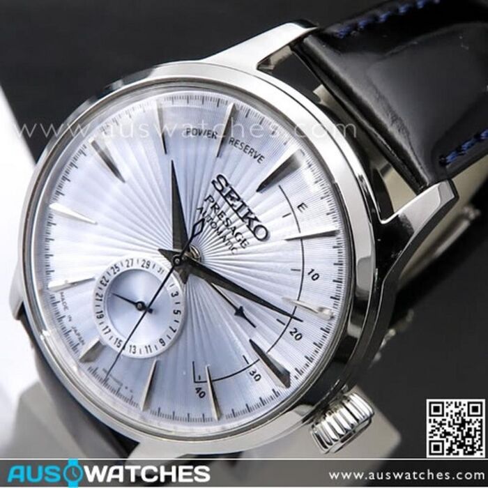 SEIKO PRESAGE Power Reserve Ice Blue Cocktail Time SSA343J1 Japan AUSwatches
