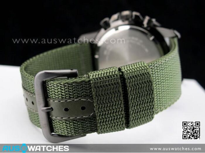 Seiko Solar Chronograph Nylon Strap Military Watch SSC137P1 SSC137