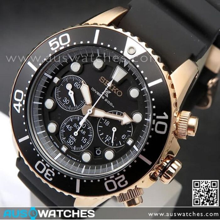 Seiko Prospex Solar Chronograph 200M Diver Watch SSC618P1 SSC618 AUSwatches