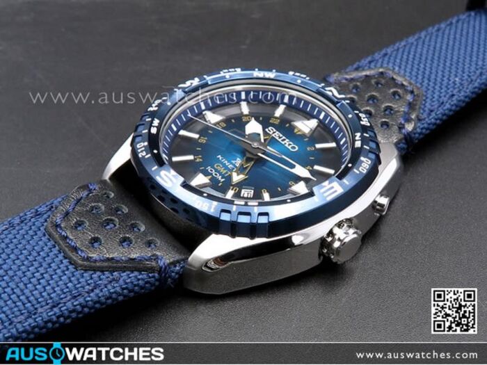 Seiko Kinetic GMT Blue Dial Sport Watch SUN059P1 SUN059