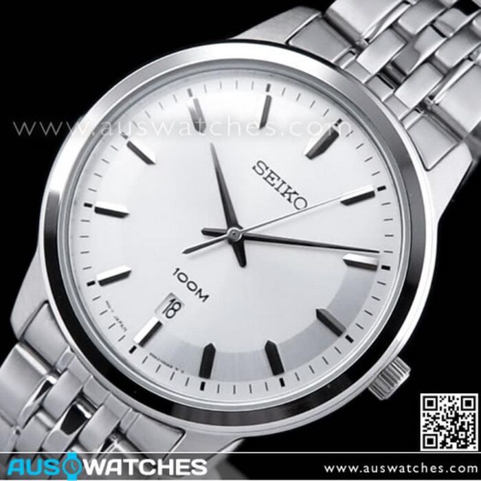 BUY Seiko Quartz 100M Silver Dial Mens Watch SUR027P1, SUR027 - Buy ...