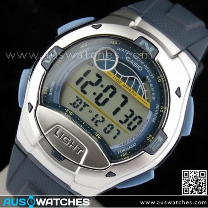 Casio Tide Graph 5 Alarms 100M Sport Watch W 753 2AV W753